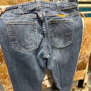 Cowgirl Tuff Straight Leg Blue Jeans